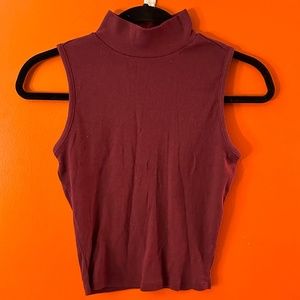 Purple Mock Neck shirt S